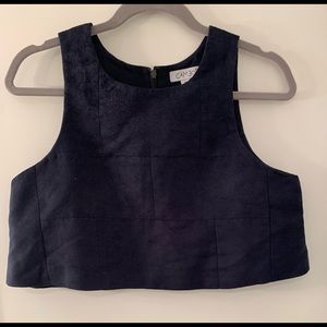 C/MEO Collective Suede Crop Top (Sz M)